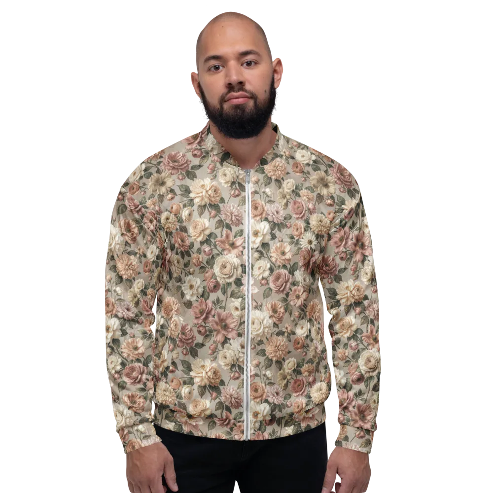 Blush Conservatory on Bomber Jacket — Front