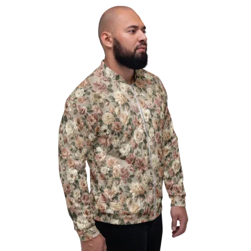 Blush Conservatory on a Bomber Jacket