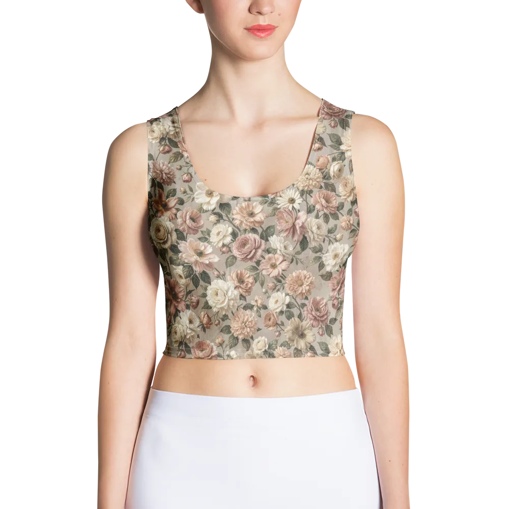 Blush Conservatory on Crop Top — Front