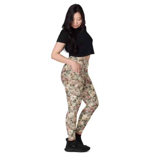 Blush Conservatory on a Leggings with Pockets