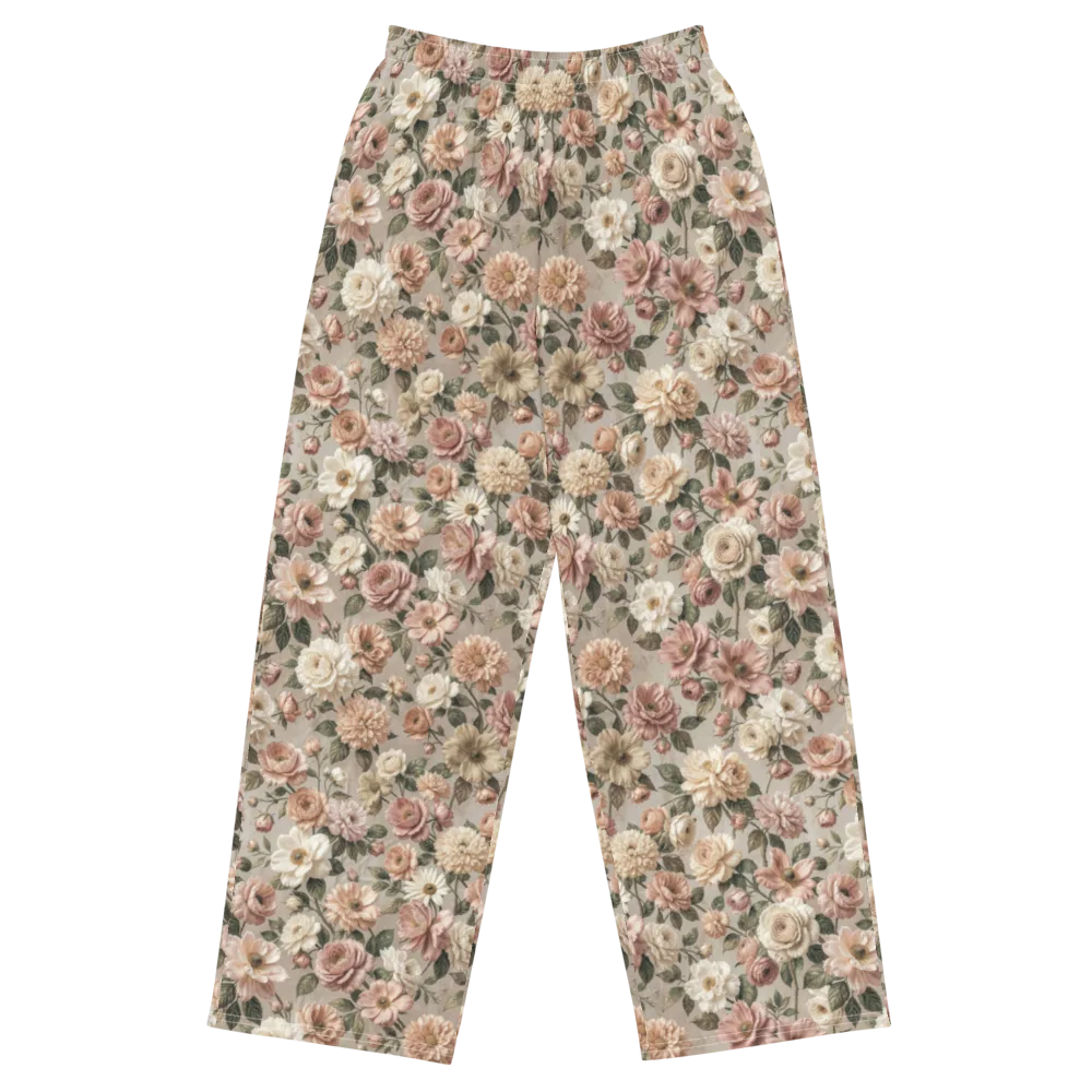 Blush Conservatory on Wide-Leg Pants — Front
