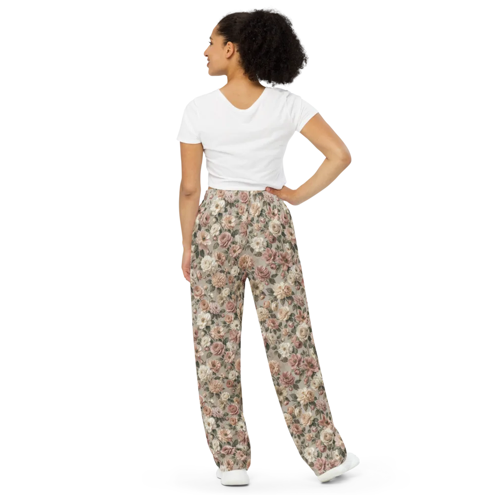 Blush Conservatory on Wide-Leg Pants — Back