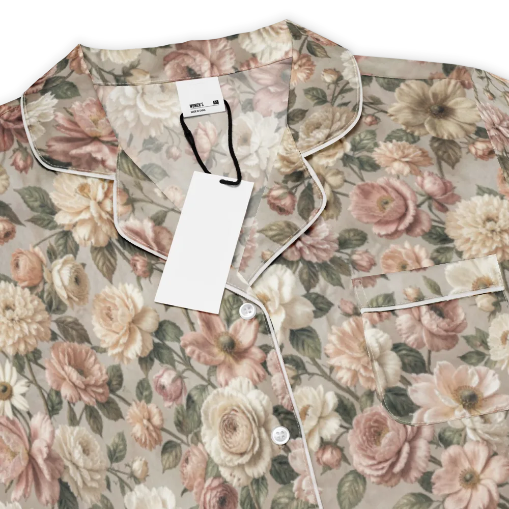 Blush Conservatory on Women's Short Sleeve Pajama Top — Product details
