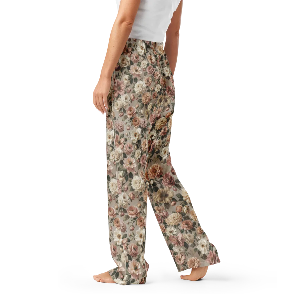 Blush Conservatory on Women's Pajama Pants — Left