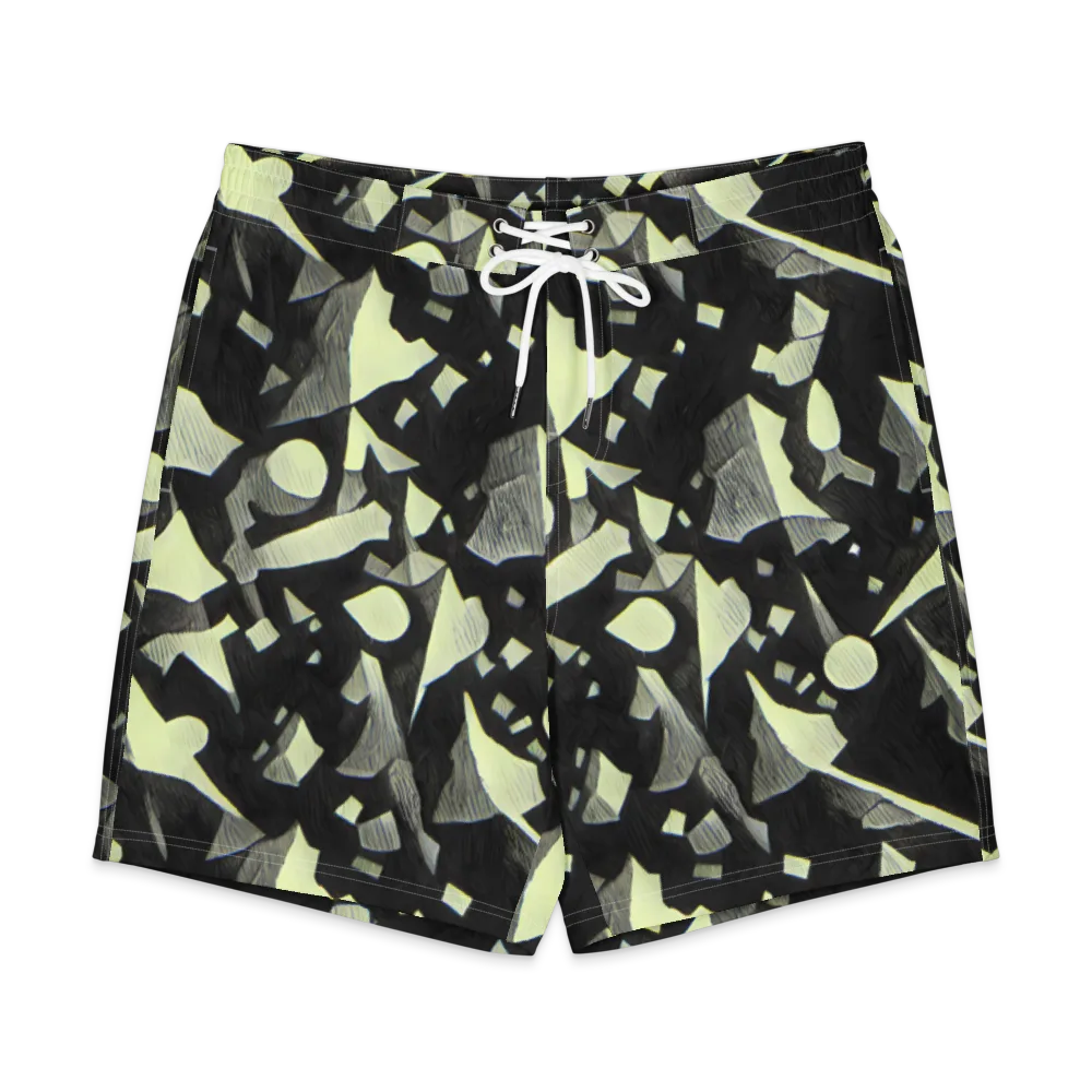 Obsidian Circuit on Men's Board Shorts — Front