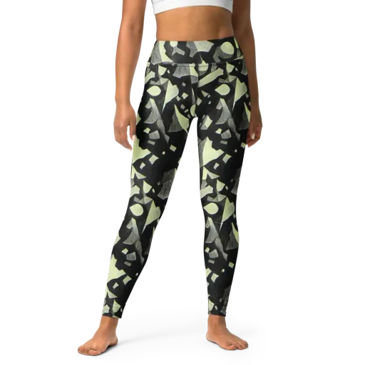 Obsidian Circuit on a Yoga Leggings