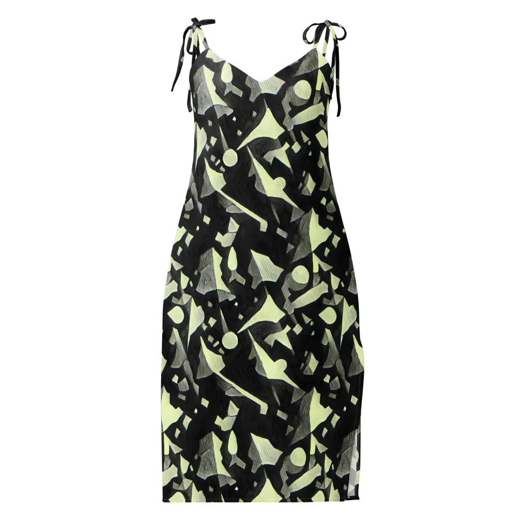 Obsidian Circuit on Slip Dress — Front