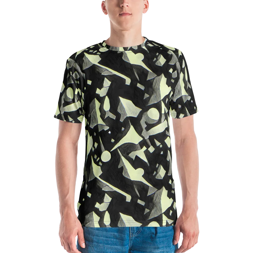 Obsidian Circuit on Men's Crew Neck T-Shirt — Front