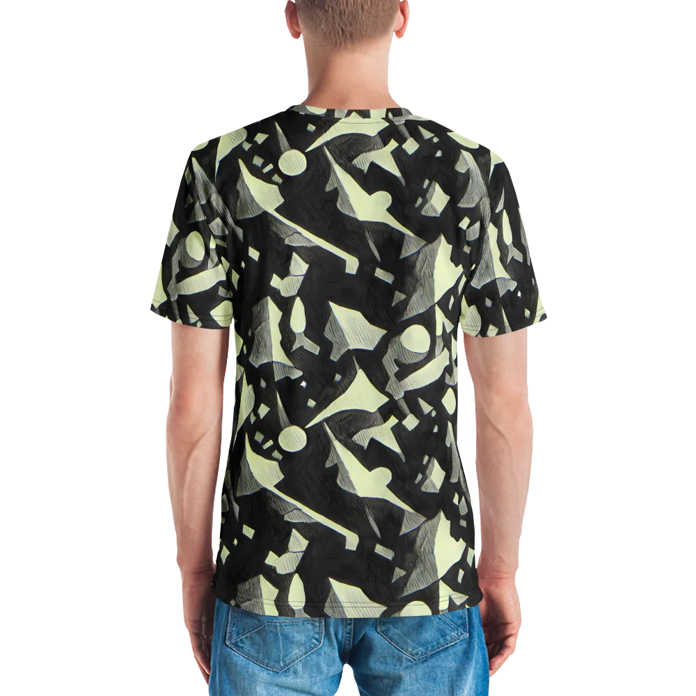 Obsidian Circuit on Men's Crew Neck T-Shirt — Back