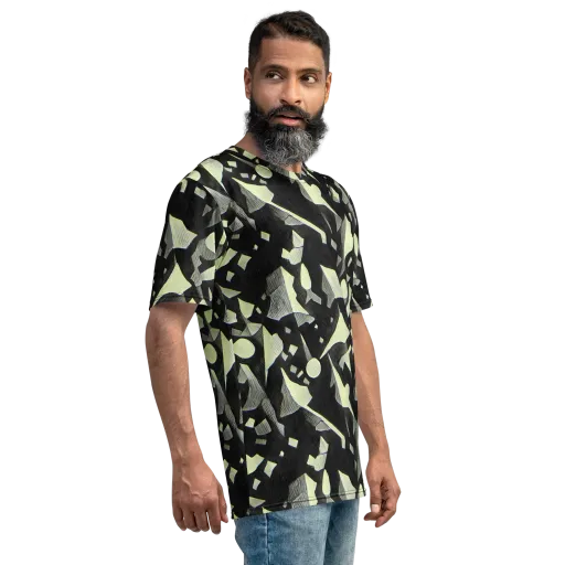 Obsidian Circuit on a Men's Crew Neck T-Shirt