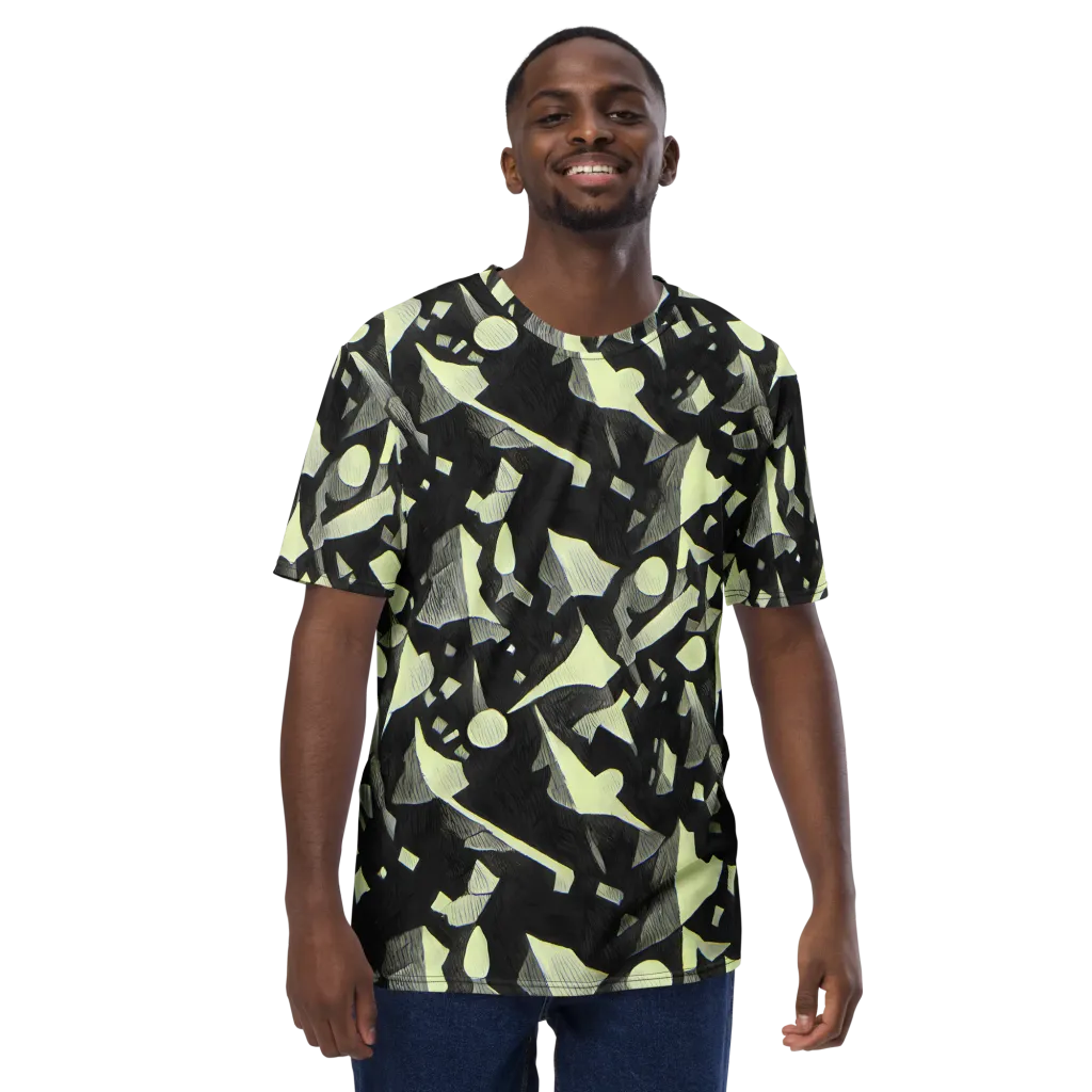 Obsidian Circuit on Men's Crew Neck T-Shirt — Front