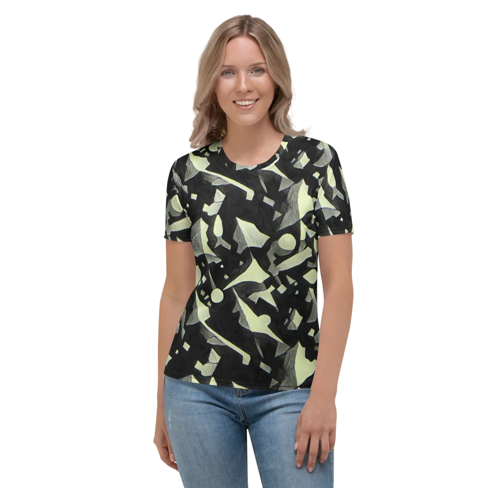 Obsidian Circuit on Women's Crew Neck T-Shirt — Front