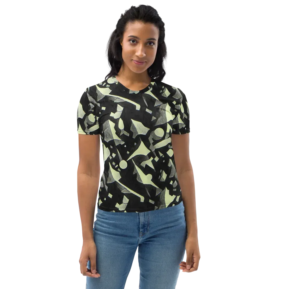 Obsidian Circuit on Women's Crew Neck T-Shirt — Front