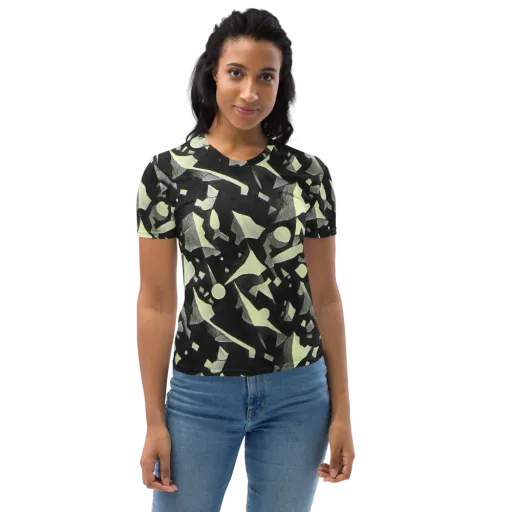 Obsidian Circuit on a Women's Crew Neck T-Shirt