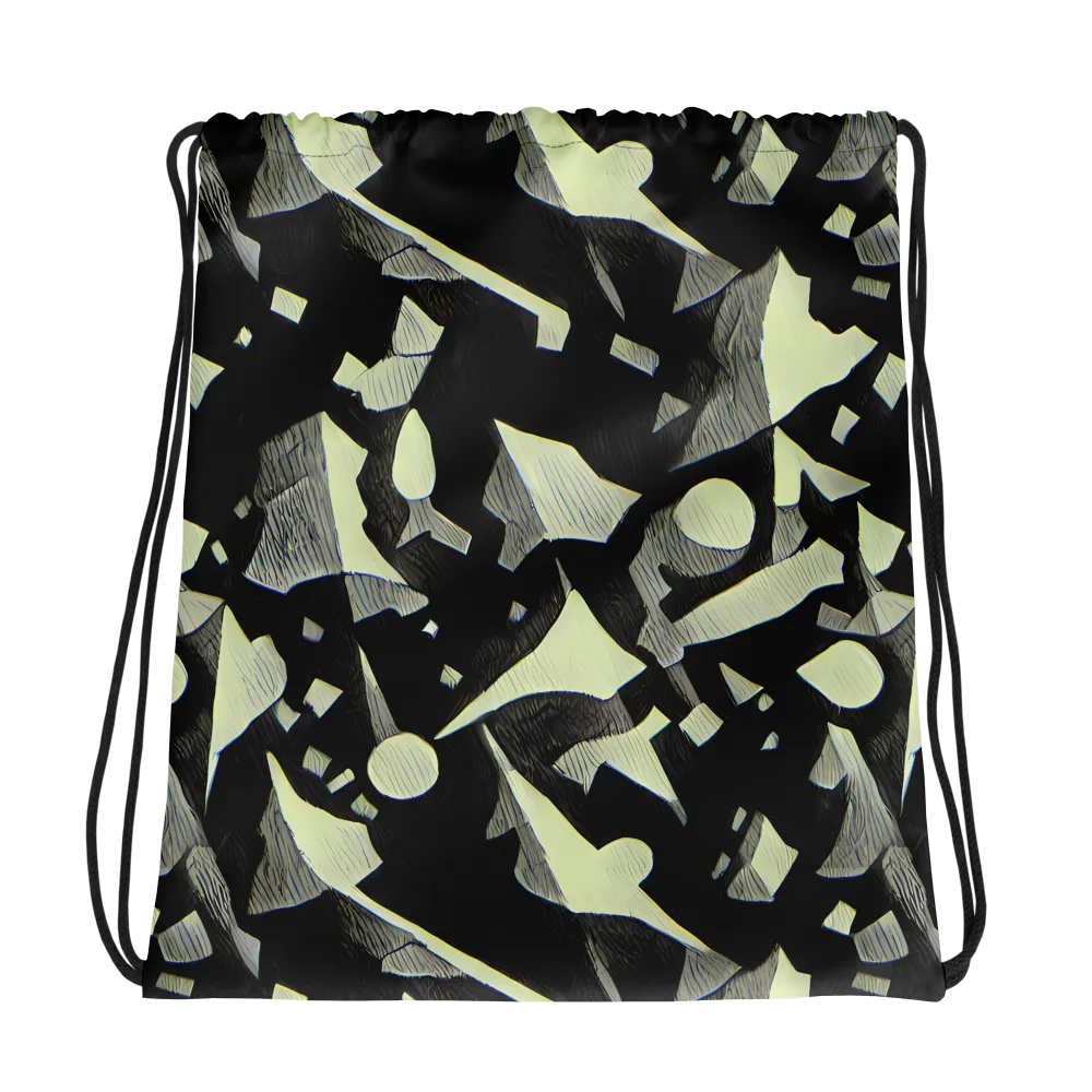 Obsidian Circuit on Drawstring Bag — Photo