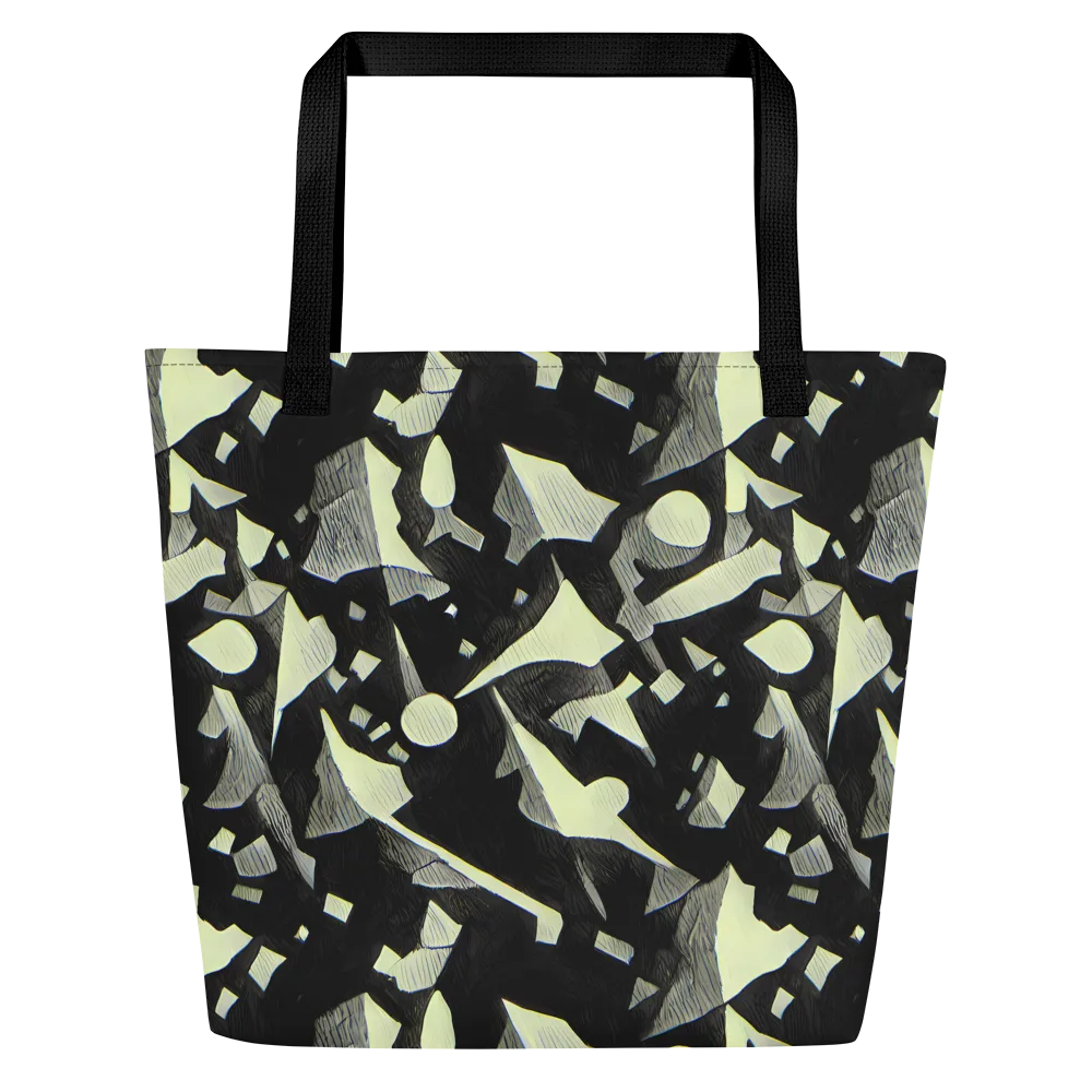 Obsidian Circuit on Large Tote Bag W/ Pocket — Front