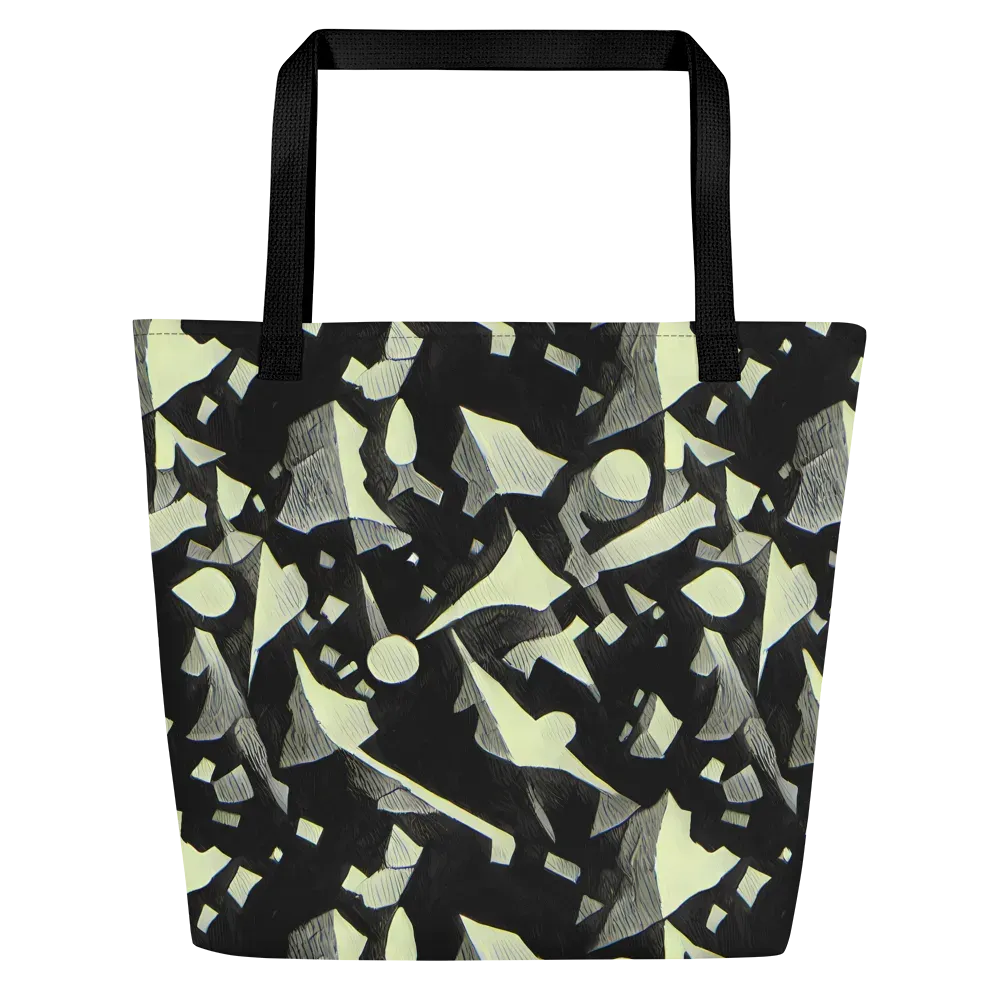 Obsidian Circuit on Large Tote Bag W/ Pocket — Front