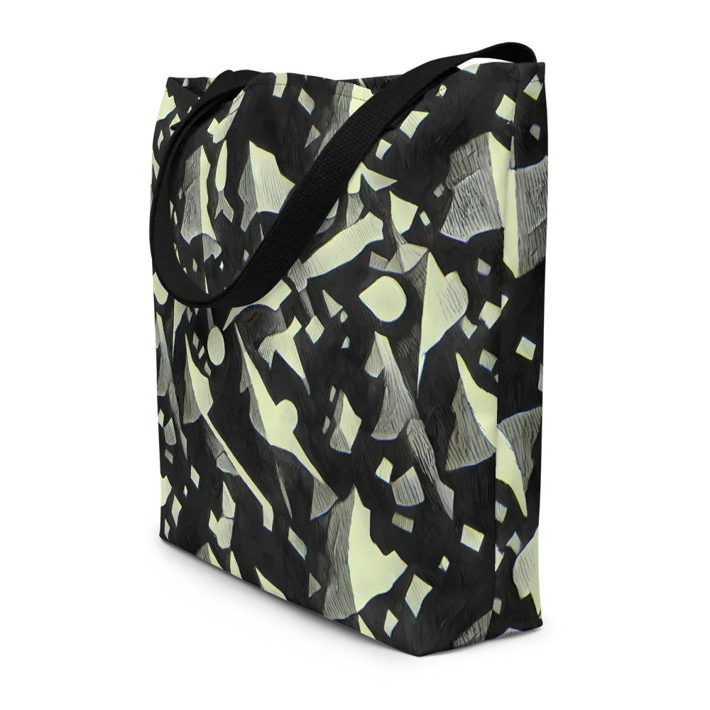 Obsidian Circuit on Large Tote Bag W/ Pocket — Front