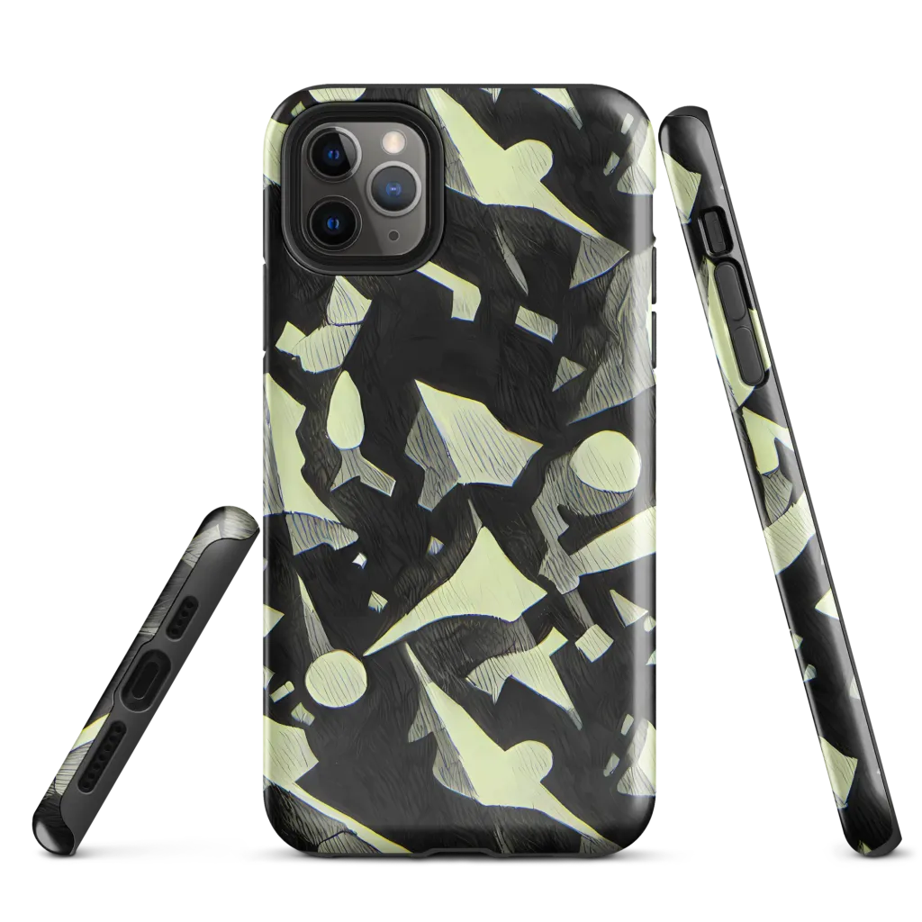 Obsidian Circuit on Tough Case for iPhone® — Front