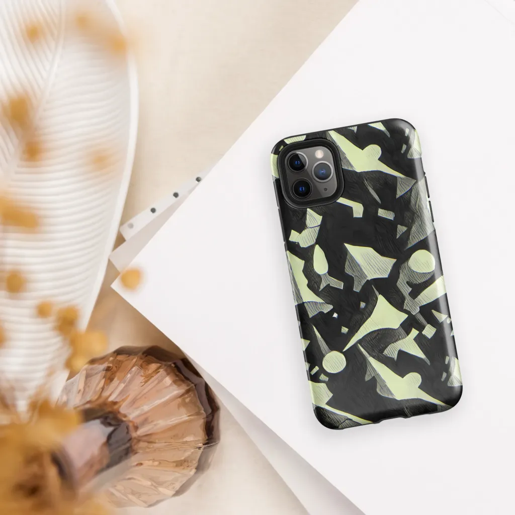Obsidian Circuit on Tough Case for iPhone® — Front