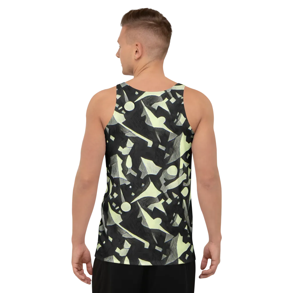 Obsidian Circuit on Men's Tank Top — Back