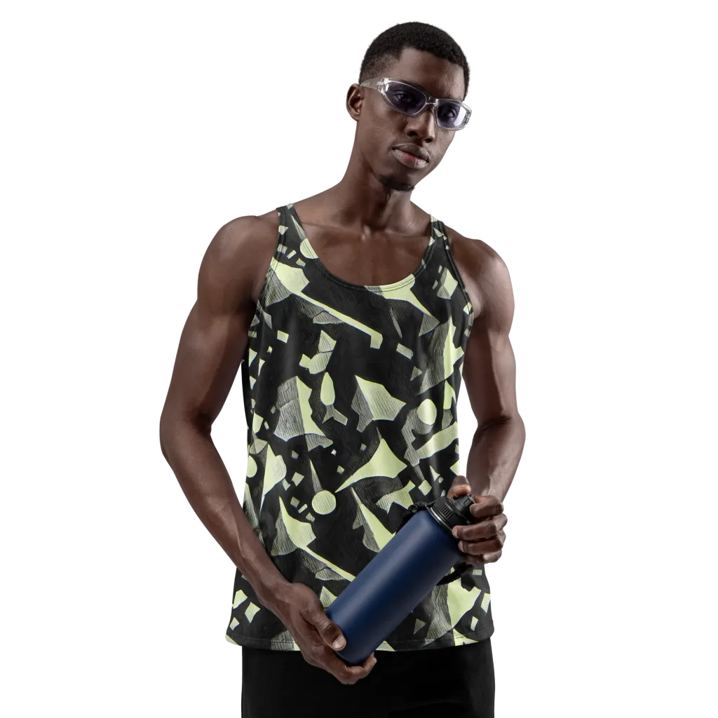 Obsidian Circuit on Men's Tank Top — Front