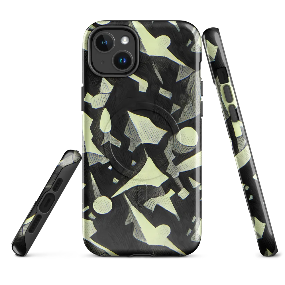 Obsidian Circuit on MagSafe Tough Case for iPhone® — Front