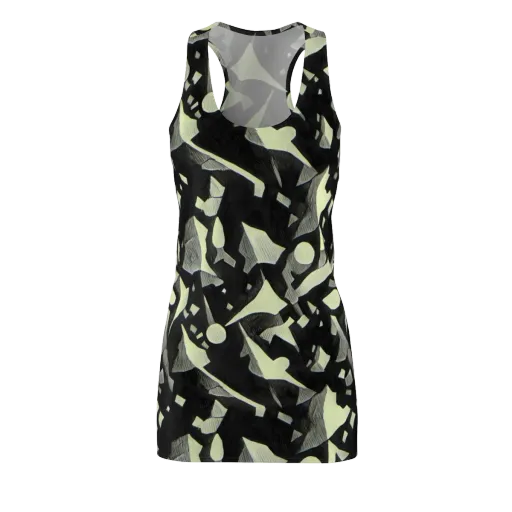 Obsidian Circuit on a Racerback Dress