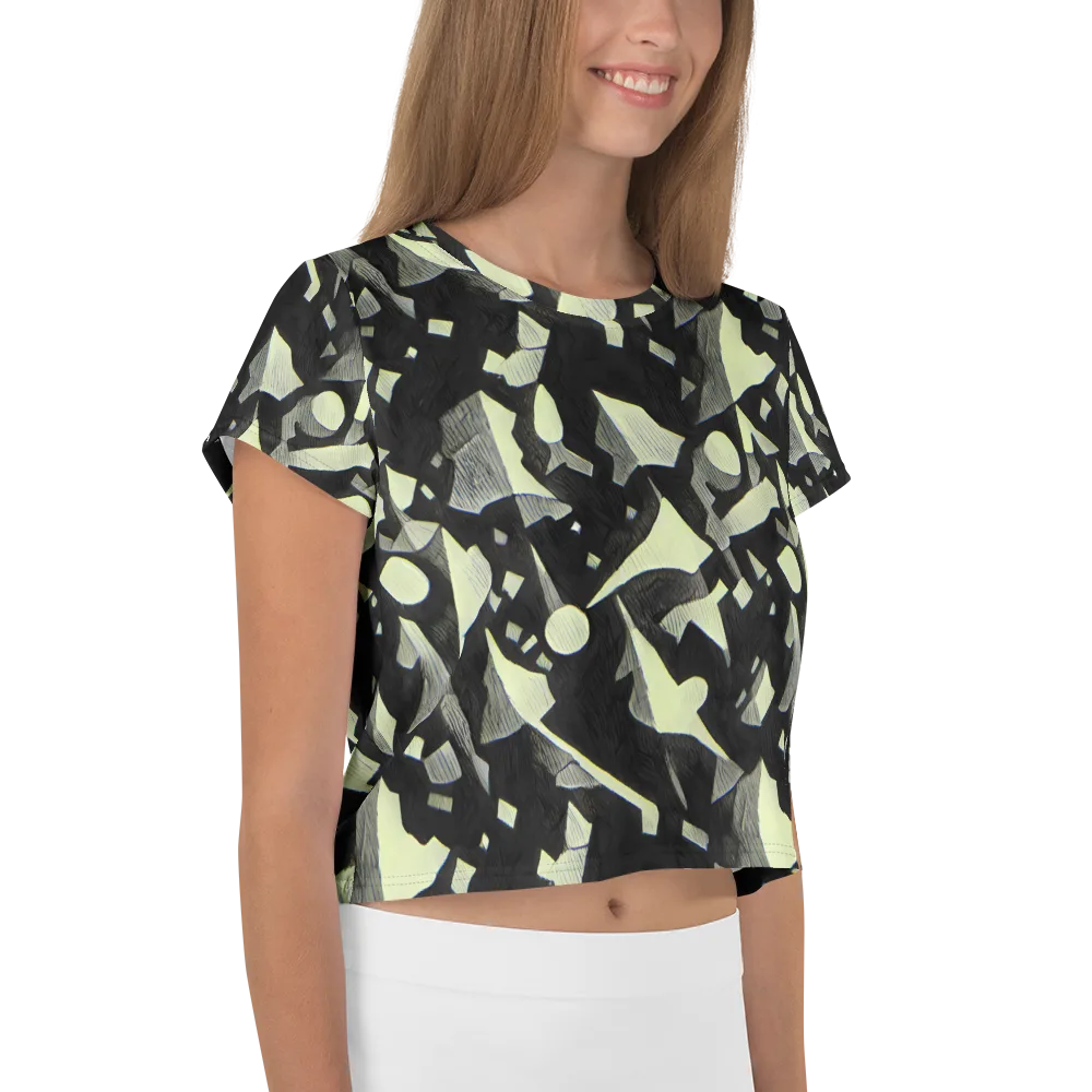 Obsidian Circuit on Crop Tee — Right