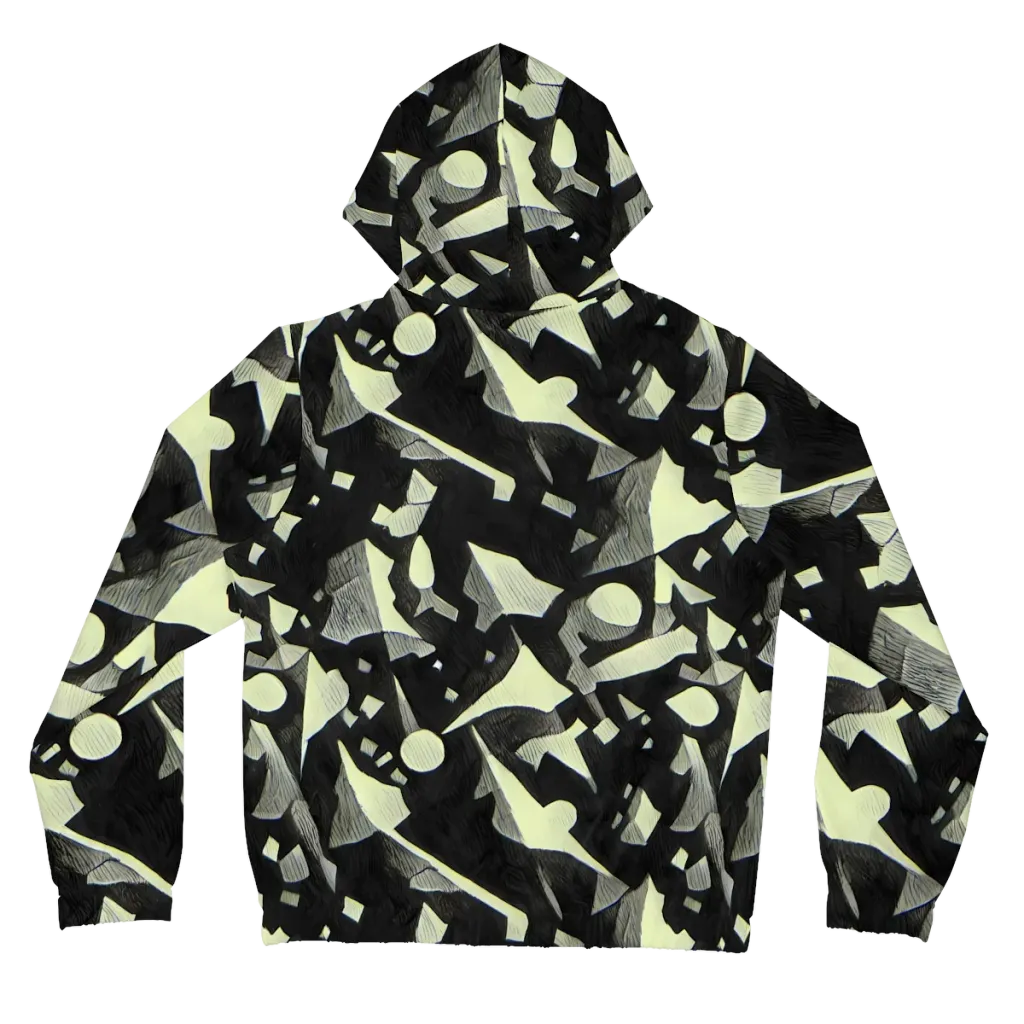 Obsidian Circuit on Women's Full-Zip Hoodie — Back