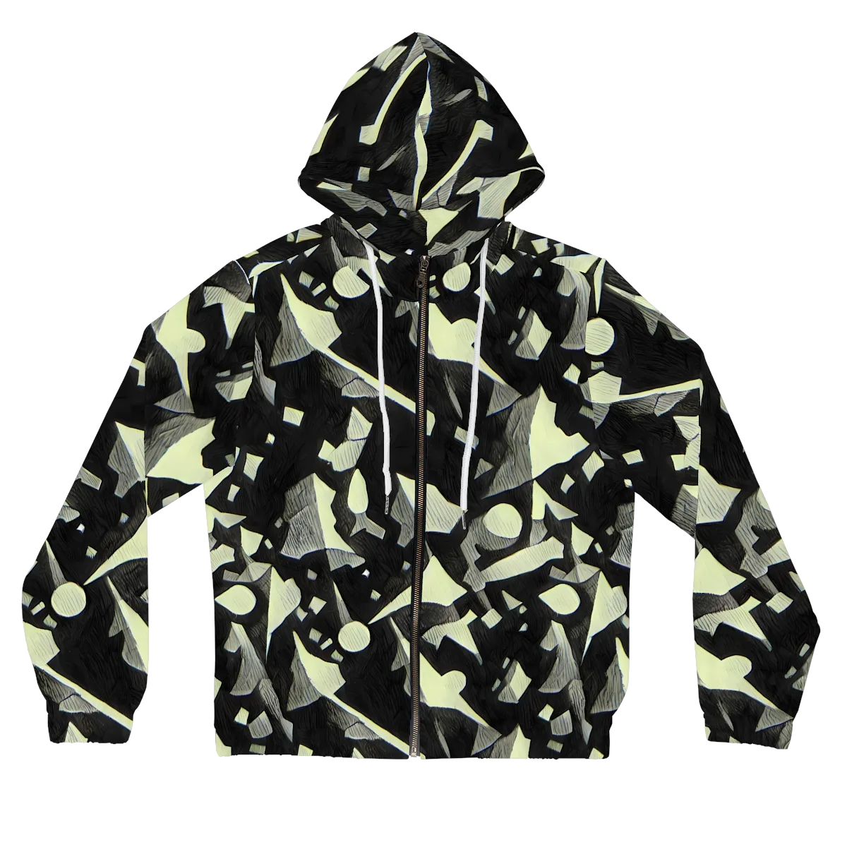 Obsidian Circuit on Women's Full-Zip Hoodie — Front