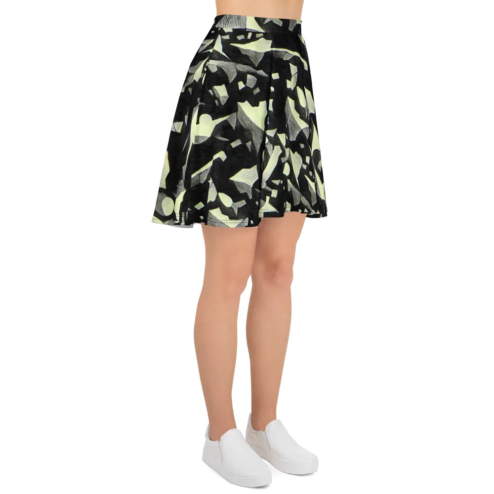 Obsidian Circuit on Skater Skirt — Right