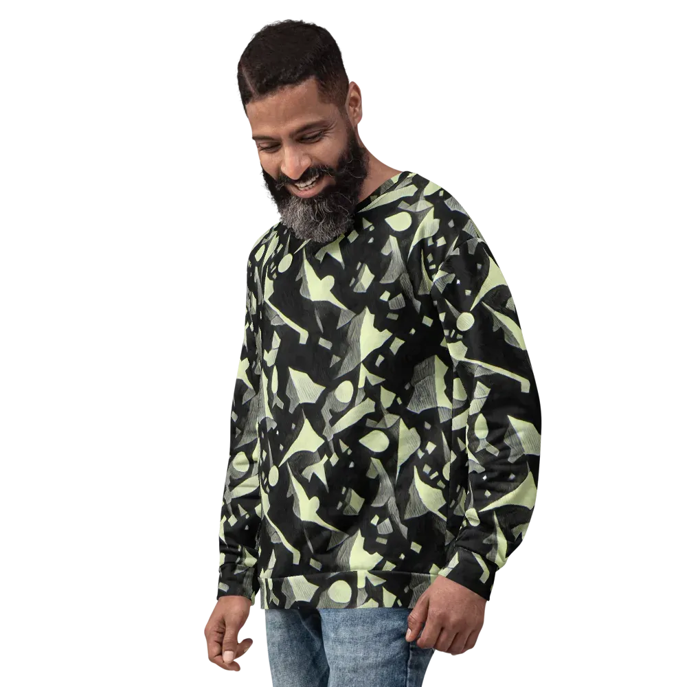 Obsidian Circuit on Sweatshirt — Left Front
