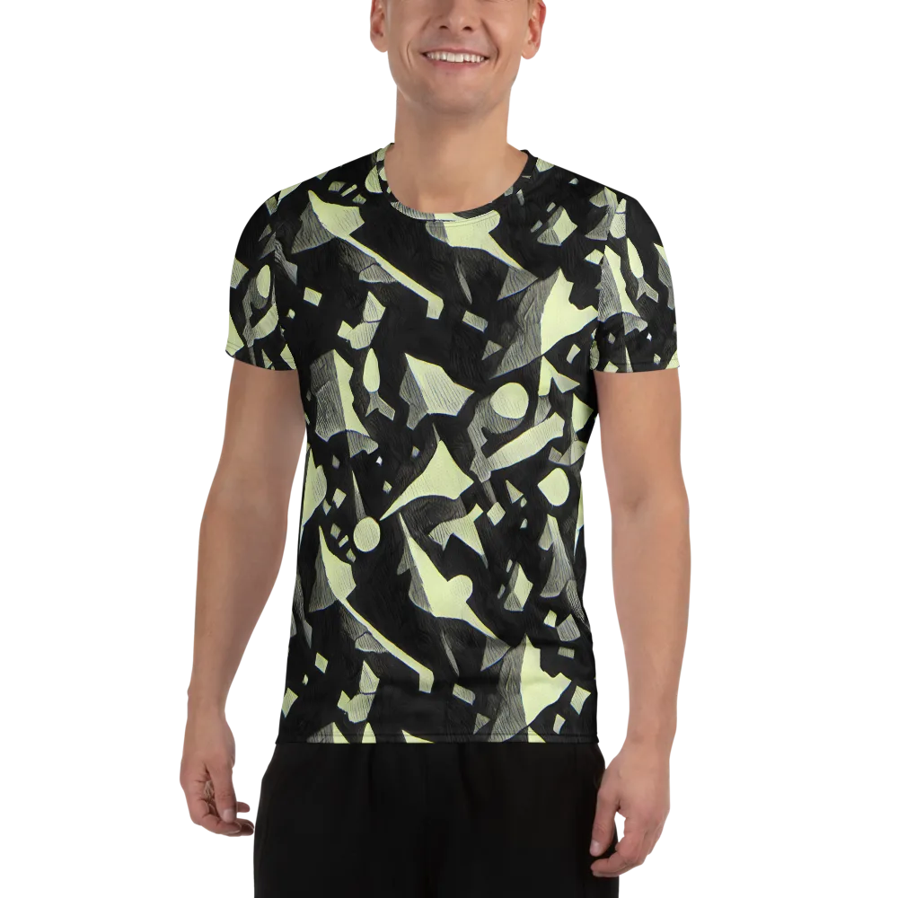 Obsidian Circuit on Men's Athletic T-Shirt — Front