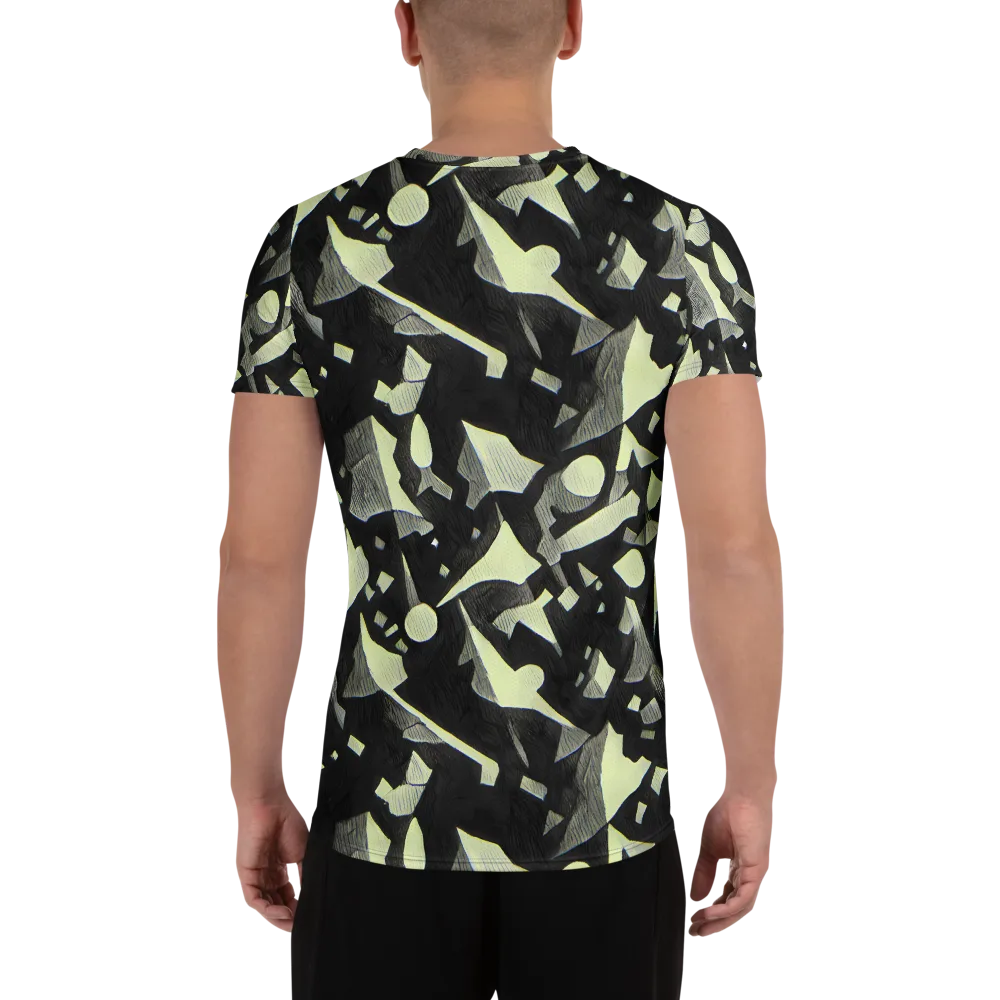 Obsidian Circuit on Men's Athletic T-Shirt — Back