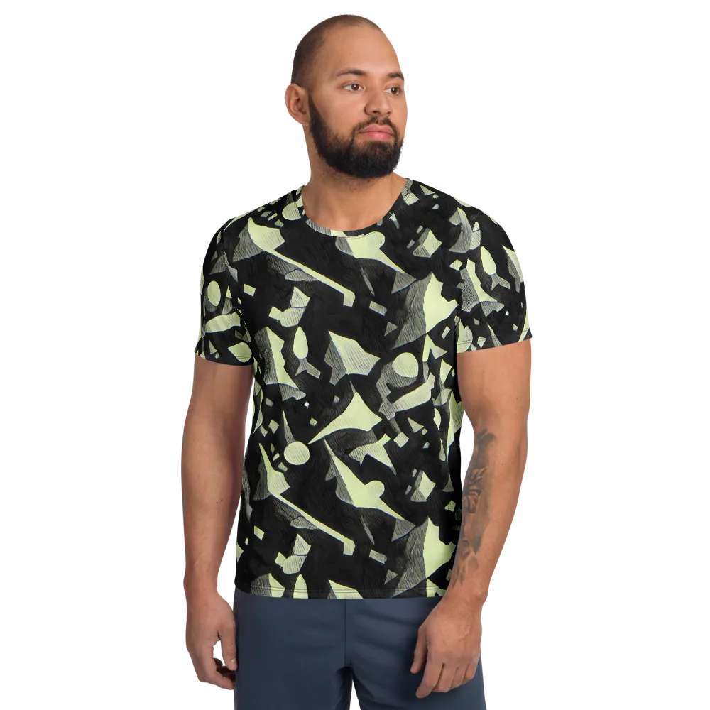 Obsidian Circuit on Men's Athletic T-Shirt — Front
