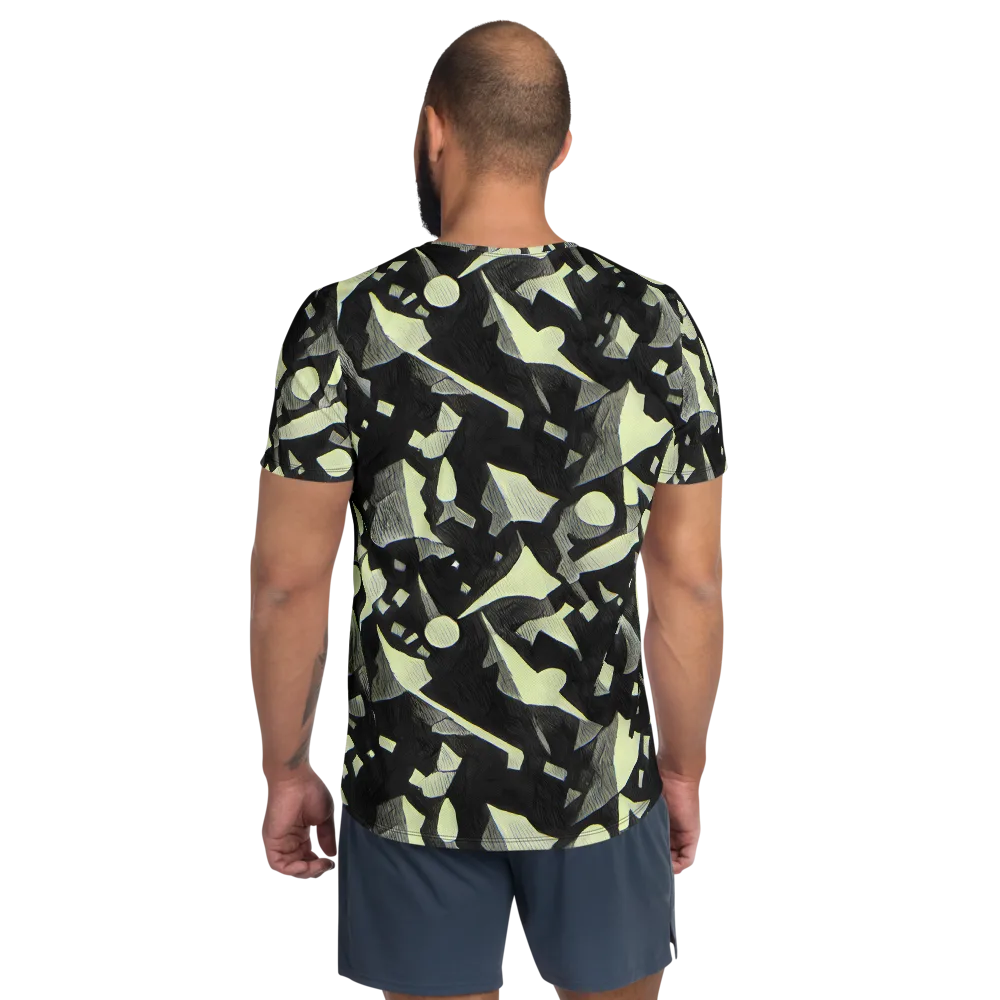 Obsidian Circuit on Men's Athletic T-Shirt — Back