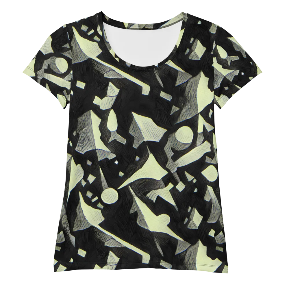 Obsidian Circuit on Women's Athletic T-Shirt — Front