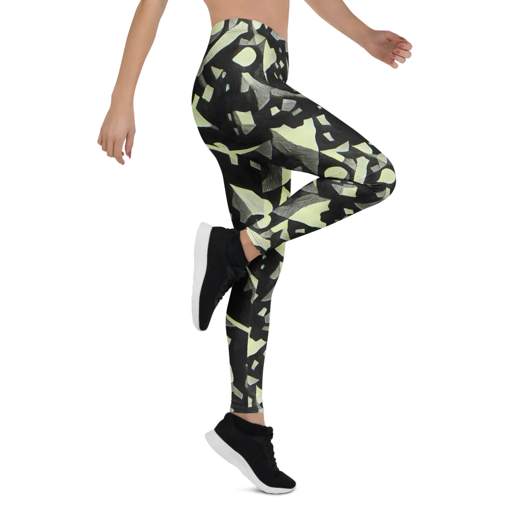 Obsidian Circuit on Leggings — Right