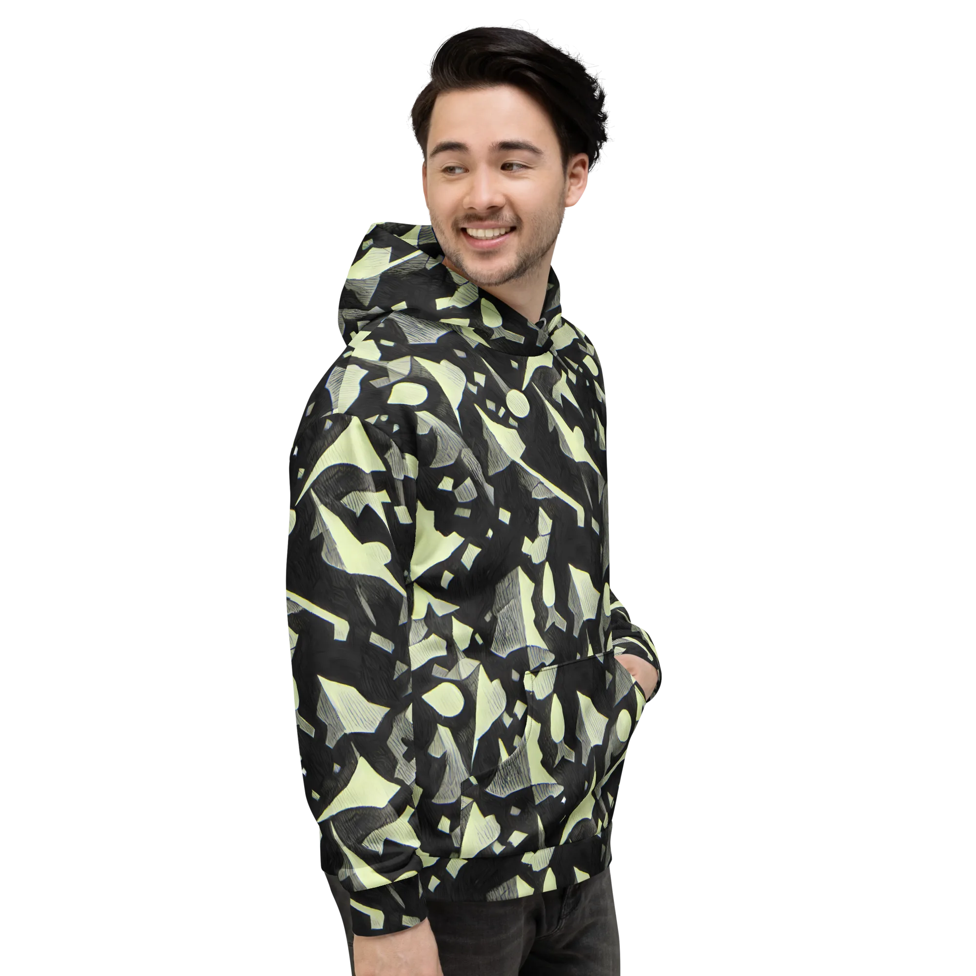 Obsidian Circuit on Hoodie — Right