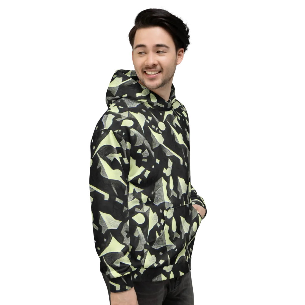 Obsidian Circuit on Hoodie — Right