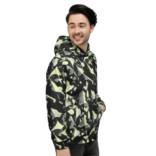 Obsidian Circuit on a Hoodie