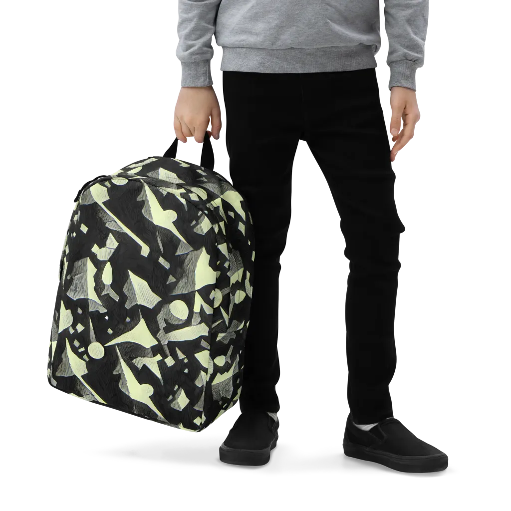 Obsidian Circuit on Minimalist Backpack — Zoomed-in