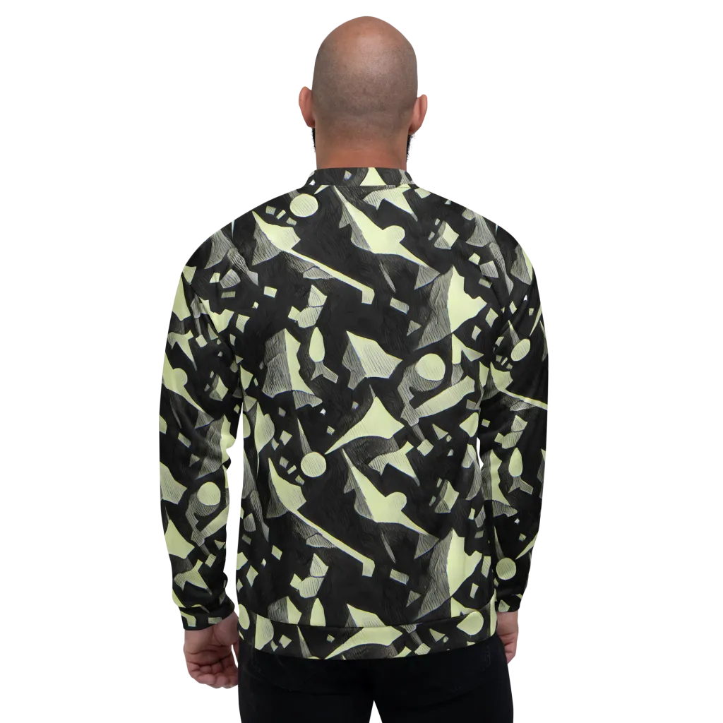 Obsidian Circuit on Bomber Jacket — Back