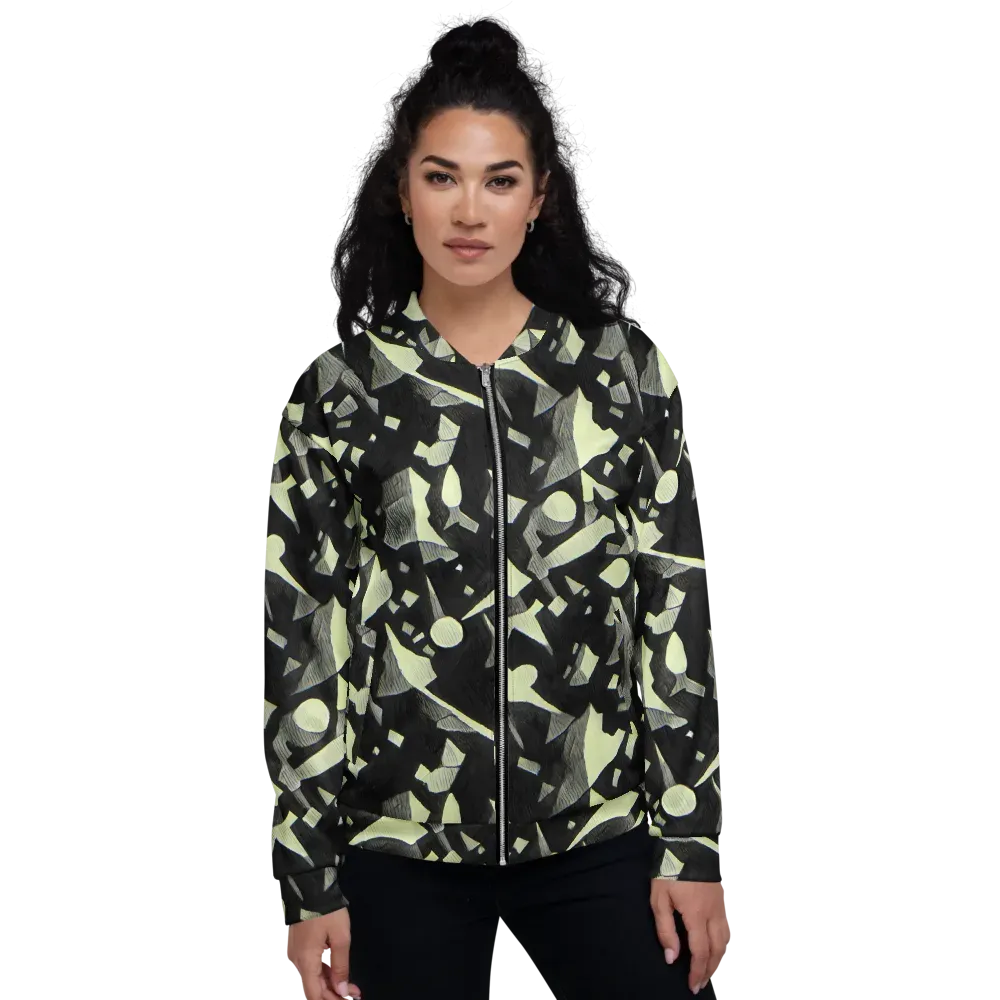 Obsidian Circuit on Bomber Jacket — Front