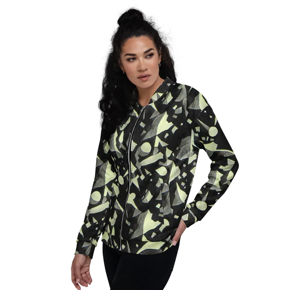 Obsidian Circuit on Bomber Jacket — Left