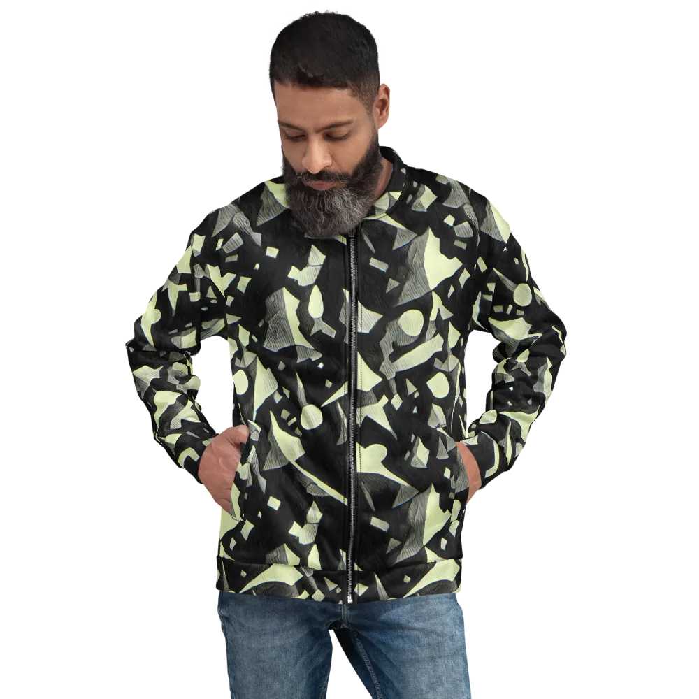Obsidian Circuit on Bomber Jacket — Front