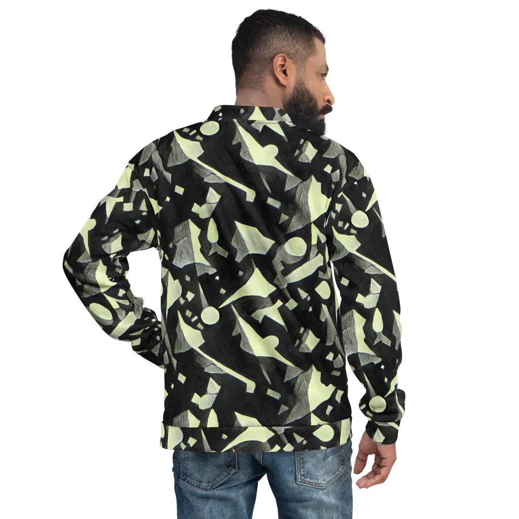 Obsidian Circuit on Bomber Jacket — Back