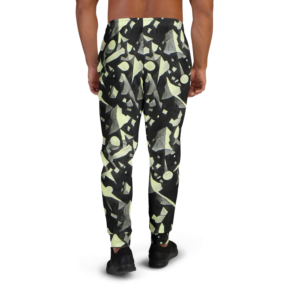 Obsidian Circuit on Men's Joggers — Back