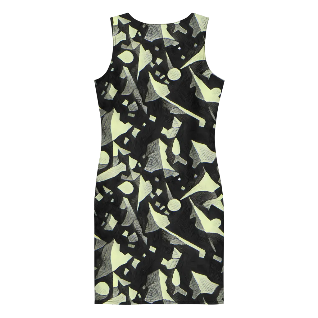 Obsidian Circuit on Bodycon Dress — Back